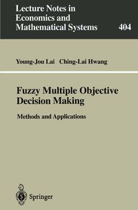 Produktbild: Fuzzy Multiple Objective Decision Making