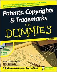 Produktbild: Patents, Copyrights and Trademarks For Dummies