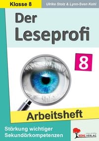 Produktbild: Der Leseprofi / Arbeitsheft - Fit durch Lesetraining / Klasse 8