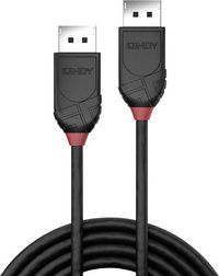 Produktbild: LINDY DisplayPort Anschlusskabel DisplayPort Stecker, DisplayPort Stecker 2.00 m Schwarz 36492 DisplayPort-Kabel