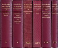 Produktbild: International Encyclopedia of Comparative Law, Volume X