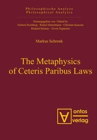 Produktbild: The Metaphysics of Ceteris Paribus Laws