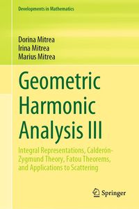 Produktbild: Geometric Harmonic Analysis III