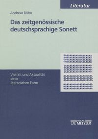 Produktbild: Das zeitgen&ouml;ssische deutschsprachige Sonett