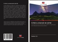 Produktbild: Crit&egrave;re universel de v&eacute;rit&eacute;