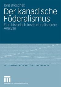 Produktbild: Der kanadische F&ouml;deralismus