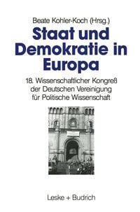 Produktbild: Staat und Demokratie in Europa
