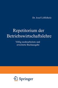 Produktbild: Repetitorium der Betriebswirtschaftslehre