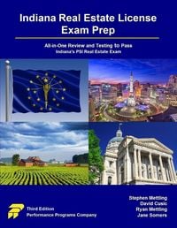 Produktbild: Indiana Real Estate License Exam Prep: All-in-One Review and Testing to Pass Indiana's PSI Real Estate Exam