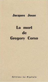 Produktbild: La Mort de Gregory Corso