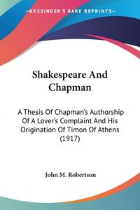Produktbild: Shakespeare And Chapman