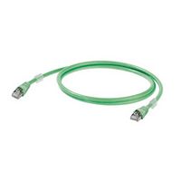 Produktbild: Weidm&uuml;ller 1251590010 RJ45 Patchkabel CAT 6a S/FTP 1.00m Gr&uuml;n UL-zertifiziert 1St.