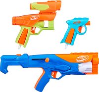 Produktbild: Hasbro F8633EU4 - Nerf N Series Gear Up Pack, High-Performance-Blaster-Set mit 3 Blaster und 18 Nerf N1 Darts