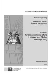Produktbild: PAL-Leitfaden Brauer/-in und M&auml;lzer/-in (VO vom 22.02.2007)