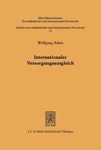 Produktbild: Internationaler Versorgungsausgleich