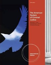 Produktbild: The American System of Criminal Justice