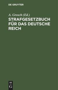 Produktbild: Strafgesetzbuch f&uuml;r das Deutsche Reich