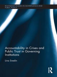 Produktbild: Accountability in Crises and Public Trust in Governing Institutions