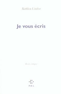 Produktbild: Je vous &eacute;cris