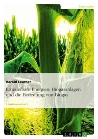 Produktbild: Erneuerbare Energien: Biogasanlagen und die Bedeutung von Biogas