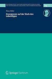 Produktbild: Emergenzen auf der Stufe des Lebendigen