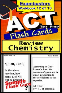 Produktbild: ACT Test Prep Chemistry Review--Exambusters Flash Cards--Workbook 12 of 13
