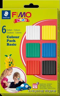 Produktbild: STAEDTLER FIMO kids Colour Pack - basic 6x42g