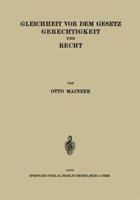 Produktbild: Gleichheit vor dem Gesetz Gerechtigkeit und Recht