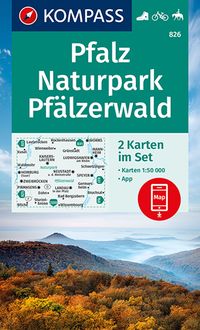 KOMPASS Wanderkarten-Set 826 Pfalz, Naturpark Pfälzerwald (2 Karten) 1:50.000 Kompass-Karten GmbH