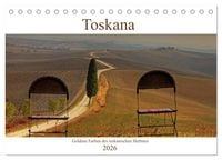 Produktbild: Toskana - Goldene Farben des toskanischen Herbstes (Tischkalender 2026 DIN A5 quer), CALVENDO Monatskalender