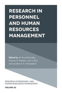 Produktbild: Research in Personnel and Human Resources Management