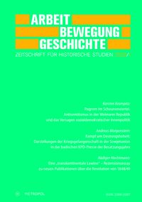 Produktbild: Arbeit &ndash; Bewegung &ndash; Geschichte