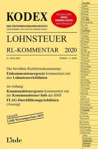 Bild vom Artikel KODEX Lohnsteuer Richtlinien-Kommentar 2020 vom Autor Josef Hofbauer