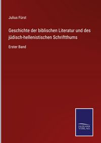 Produktbild: Geschichte der biblischen Literatur und des j&uuml;disch-hellenistischen Schriftthums