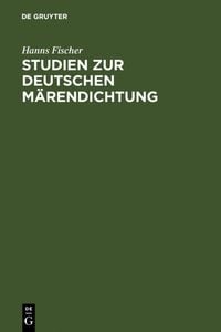 Produktbild: Studien zur deutschen M&auml;rendichtung