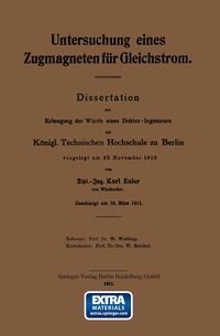 Produktbild: Untersuchung eines Zugmagneten f&uuml;r Gleichstrom