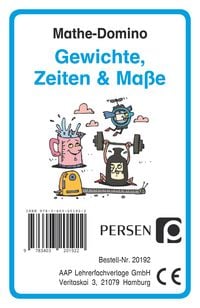 Produktbild: Mathe-Domino: Gewichte, Zeiten & Ma&szlig;e