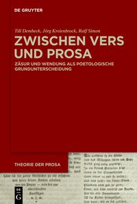 Produktbild: Zwischen Vers und Prosa