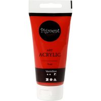 Produktbild: Creativ Company Acrylfarbe, Mattgl&auml;nzend, Halbdeckend, Prim&auml;rrot, 75 ml/ 1 Fl.
