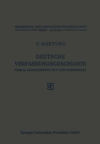 Produktbild: Deutsche Verfassungsgeschichte vom 15. Jahrhundert bis zur Gegenwart