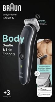 Produktbild: Braun BG5340 K&ouml;rperhaartrimmer Schwarz, Silber