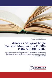 Produktbild: Analysis of Equal Angle Tension Members by IS 800-1984 & IS 800-2007