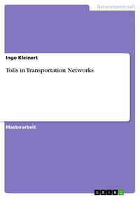 Produktbild: Tolls in Transportation Networks