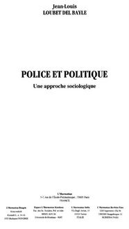 Produktbild: Police et politique une approche sociolo