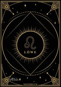 Produktbild: Edles Notizbuch Sternzeichen L&ouml;we | Designed by Alfred Herler