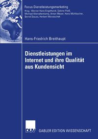 Produktbild: Dienstleistungen im Internet und ihre Qualit&auml;t aus Kundensicht