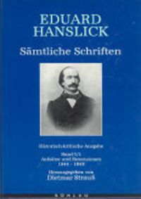 Produktbild: Eduard Hanslick. S&auml;mtliche Schriften