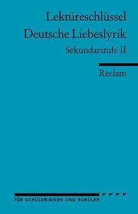Produktbild: Lekt&uuml;reschl&uuml;ssel: Deutsche Liebeslyrik