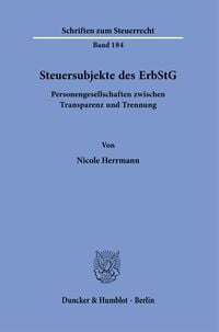 Produktbild: Steuersubjekte des ErbStG.