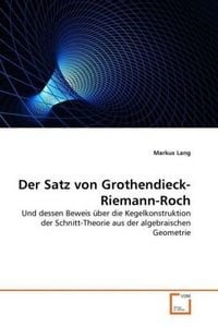 Produktbild: Lang, M: Satz von Grothendieck-Riemann-Roch